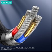 USAMS καλώδιο USB-C σε USB US-SJ630, 66W, 480Mbps, 1.2m, μωβ