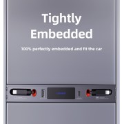 USAMS φορτιστής αυτοκινήτου US-SJ649 για Tesla(3/Y), με 2x καλώδια, USB/USB-C θύρες, 60W, γκρι