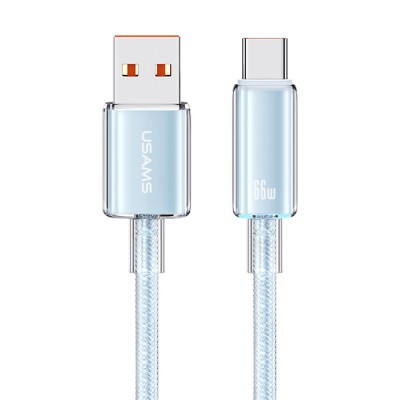USAMS καλώδιο USB-C σε USB US-SJ658, 66W, 480Mbps, 1.2m, μπλε