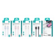 USAMS καλώδιο micro USB σε USB US-SJ690, 2A, 480Mbps, 1m, μαύρο