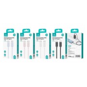 USAMS καλώδιο USB-C σε USB-C US-SJ691, 60W, 480Mbps, 1m, μαύρο