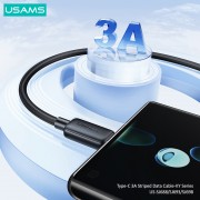 USAMS καλώδιο USB-C σε USB US-SJ693, 3A, 480Mbps, 2m, μαύρο