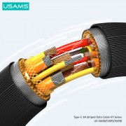 USAMS καλώδιο USB-C σε USB US-SJ693, 3A, 480Mbps, 2m, μαύρο