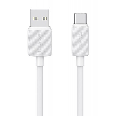 USAMS καλώδιο USB-C σε USB US-SJ693, 3A, 480Mbps, 2m, λευκό