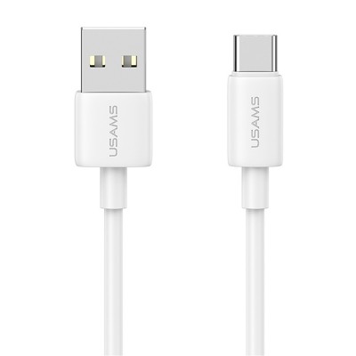 USAMS καλώδιο USB-C σε USB US-SJ708, 3A, 480Mbps, 1m, λευκό