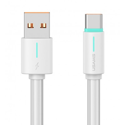 USAMS καλώδιο USB-C σε USB US-SJ732, 3A, 480Mbps, 1m, λευκό