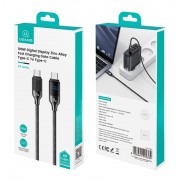 USAMS καλώδιο USB-C SJ742, 100W, 480Mbps, 1.2m, μαύρο