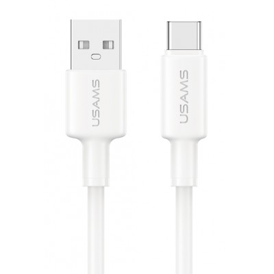 USAMS καλώδιο USB-C σε USB SJ761, 3A 18W, 480Mbps, 1m, λευκό