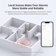 SONOFF smart ανιχνευτής πλημμύρας SNZB-05P, ZigBee, μπαταρίας, λευκός