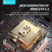 CELEBRAT φορητό ηχείο SP-21, 5W, Bluetooth, 1200mAh, μαύρο