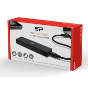 SILICON POWER θήκη για M.2 PCIe NVMe/SATA SSD PD60, tool free, 10Gbps, μαύρη