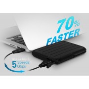 SILICON POWER εξωτερικός HDD Armor A66, 1TB, USB 3.2, μαύρος