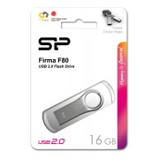 SILICON POWER USB Flash Drive Firma F80, 16GB, USB 2.0, Silver