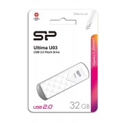 SILICON POWER USB Flash Ultima U03, 32GB, USB 2.0, λευκό