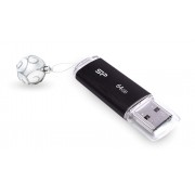 SILICON POWER USB Flash Drive Ultima U02, 64GB, USB 2.0, μαύρο