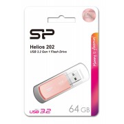 SILICON POWER USB Flash Drive Helios 202, 64GB, USB 3.2, ροζ χρυσό