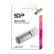 SILICON POWER USB Flash Drive Marvel M02, 64GB, USB 3.2, γκρι