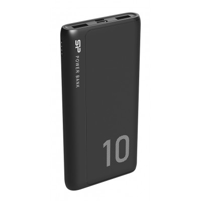 SILICON POWER power bank GP15, 10000mAh, 2x USB output, 2.1A, μαύρο
