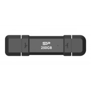 SILICON POWER εξωτερικός SSD Marvel Xtreme DS72, USB-C/USB 3.2, 250GB, μαύρο