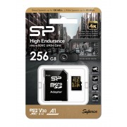 SILICON POWER κάρτα μνήμης microSDHC High Endurance, 256GB, Class 10 UHS-I U3 A1 V30