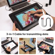 XP-PEN HDMI σε USB-C & 2x USB SPE40 για ταμπλέτα σχεδίασης, 1.5m, μαύρο XP-PEN HDMI σε USB-C & 2x USB SPE40 για ταμπλέτα σχεδίασης, 1.5m, μαύρο