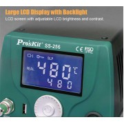PROSKIT σταθμός συγκόλλησης SS-256B με κολλητήρι, 60W, 200~480 °C