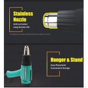 PROSKIT πιστόλι θερμού αέρα SS-626B με οθόνη, 1800W, 50~600 °C