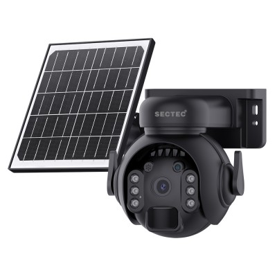SECTEC smart ηλιακή κάμερα ST-515C-3M-4G-BK, 3MP, 4G, SD, PTZ, IP65