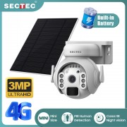 SECTEC smart ηλιακή κάμερα ST-515C-3M-4G-EU-5W, 3MP, 4G, SD, PTZ, IP65