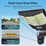 SECTEC smart ηλιακή κάμερα ST-LC598-EU με προβολέα, dual lens, 3MP, 4G, SD, PTZ, IP66