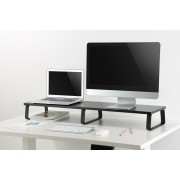 BRATECK επιτραπέζια βάση για 2x οθόνες/laptop STB-112, 13-32", έως 20kg, μαύρη