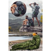 Θερμική κουβέρτα επιβίωσης SUMM-0006, 120 x 120cm, πράσινη