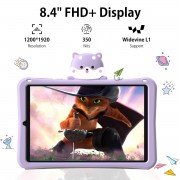 DOOGEE tablet T20 Mini Kids, 8.4", 4/128GB, 4G, Android 13, 5060mAh, μωβ