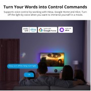 SONOFF smart διακόπτης T5-2C-86 με LED φωτισμό, διπλός, Wi-Fi, λευκός