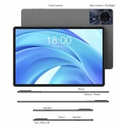 TECLAST tablet T50HD, 11" HD, 6/256GB, Android 14, 4G, 8000mAh, γκρι