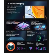 TECLAST tablet T70, 14", 8/256GB, 4G, Android 14, 10000mAh, μπλε