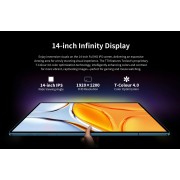 TECLAST tablet T70, 14", 8/256GB, 4G, Android 14, 10000mAh, μπλε