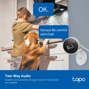 TP-LINK smart κάμερα Tapo C125, 2K, motion detection, Wi-Fi, Ver. 1.0