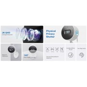 TP-LINK smart κάμερα Tapo C125, 2K, motion detection, Wi-Fi, Ver. 1.0