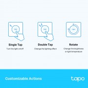 TP-LINK smart διακόπτης Tapo S200D, με μπαταρία, 868MHz, Ver 1.0