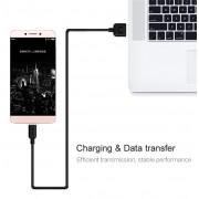 USAMS καλώδιο USB σε USB-C US-SJ099 U-Turn, 2.1A, 1m, μαύρο