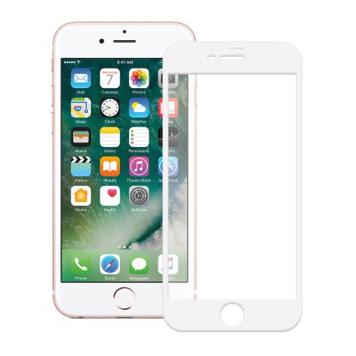 POWERTECH Tempered Glass 5D Full Glue TGC-0232 για iPhone 7 Plus, λευκό