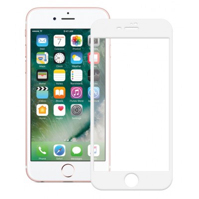 POWERTECH Tempered Glass 5D Full Glue για iPhone 8 Plus, λευκό