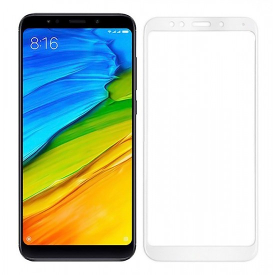 POWERTECH Tempered Glass 5D Full Glue για Xiaomi Note 5 Qualcomm, λευκό POWERTECH Tempered Glass 5D Full Glue για Xiaomi Note 5 Qualcomm, λευκό