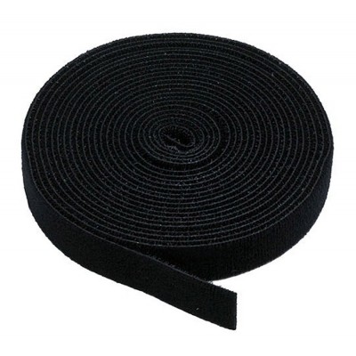 POWERTECH ταινία τύπου velcro TIES-002, πολλαπλών χρήσεων, 13mm, 3m, μαύρη