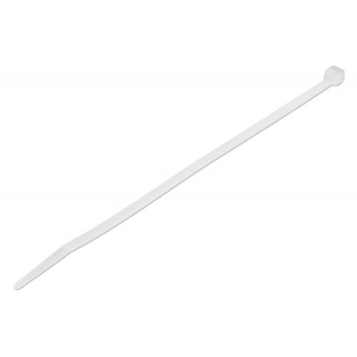 POWERTECH δεματικά καλωδίων TIES-061, 400x7.5mm, λευκά, 100τμχ