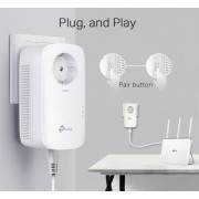 TP-LINK Passthrough Powerline Starter Kit TL-PA8010P, AV1300, Ver: 3.0