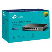 TP-LINK desktop switch TL-SF1006P, 6-Port 10/100Mbps, 4x PoE+, Ver. 1.0