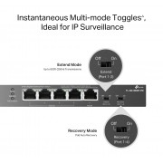 TP-LINK desktop switch TL-SG1005P-PD, 5x Gigabit θύρες, PoE+, UN/1.0