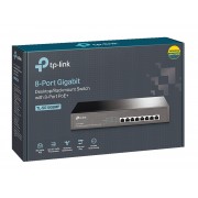 TP-LINK desktop/rackmount switch TL-SG1008MP, 8-Port PoE+, Ver. 2.0